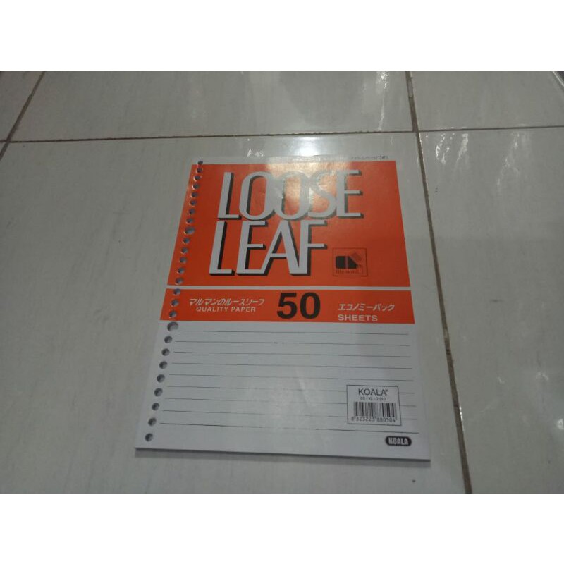 

Isi binder/ loose leaf B5 putih