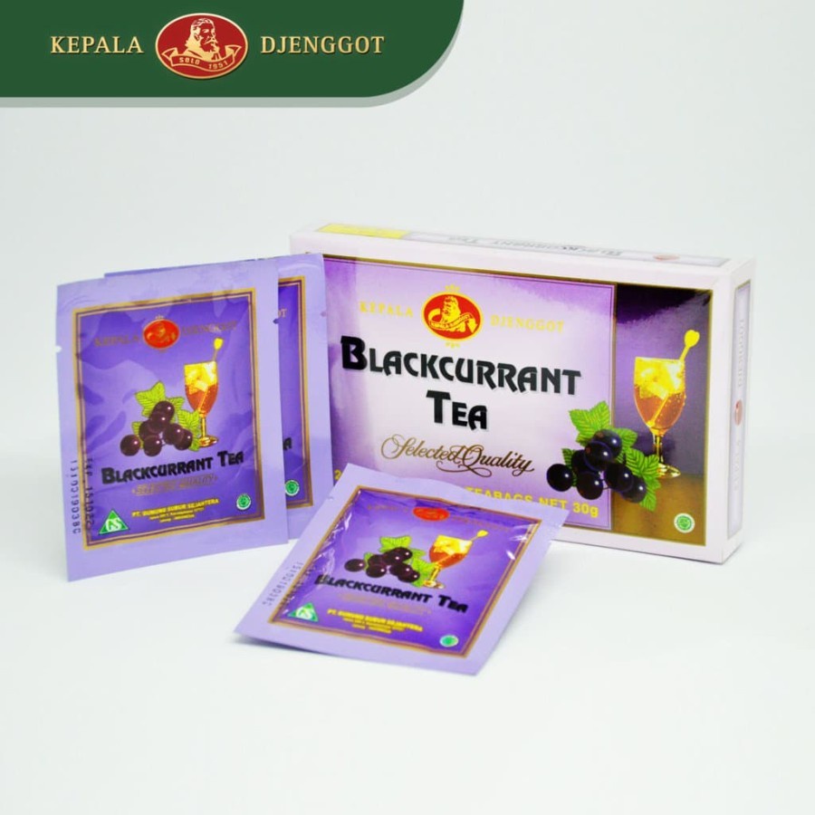 Kepala Djenggot Teh Blackcurrent Rasa Anggur 12 Teabag Sachet