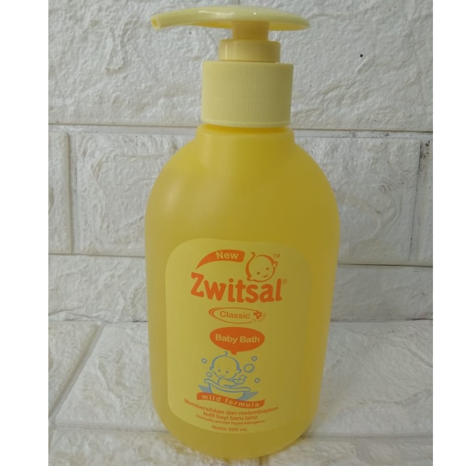 PUMP -  300ml ZWITSAL Baby Bath With Minyak Telon Sabun Shampoo Bayi dengan minyak telon