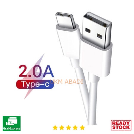 Kabel Charger USB Type C Quick Charge 2.0A 2 Meter DB2M