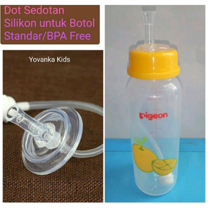 Sedotan pengganti Dot susu bayi/ Sedotan bayi anti sedak dan anti tumpah/ Sedotan bayi slim neck/ wide neck