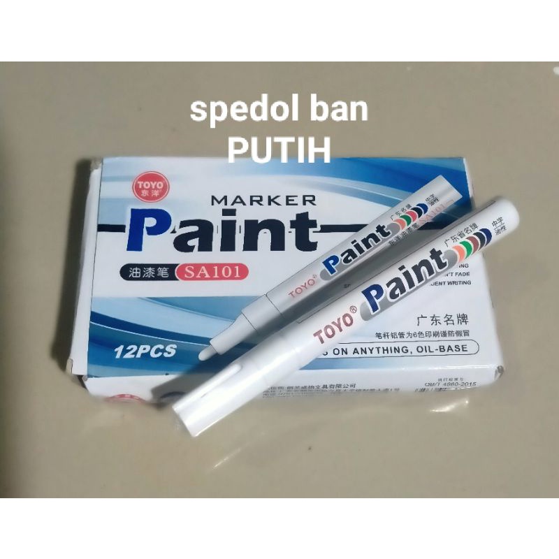 

spidol warna putih kualitas terbaik cat paten bisa untuk ban dll