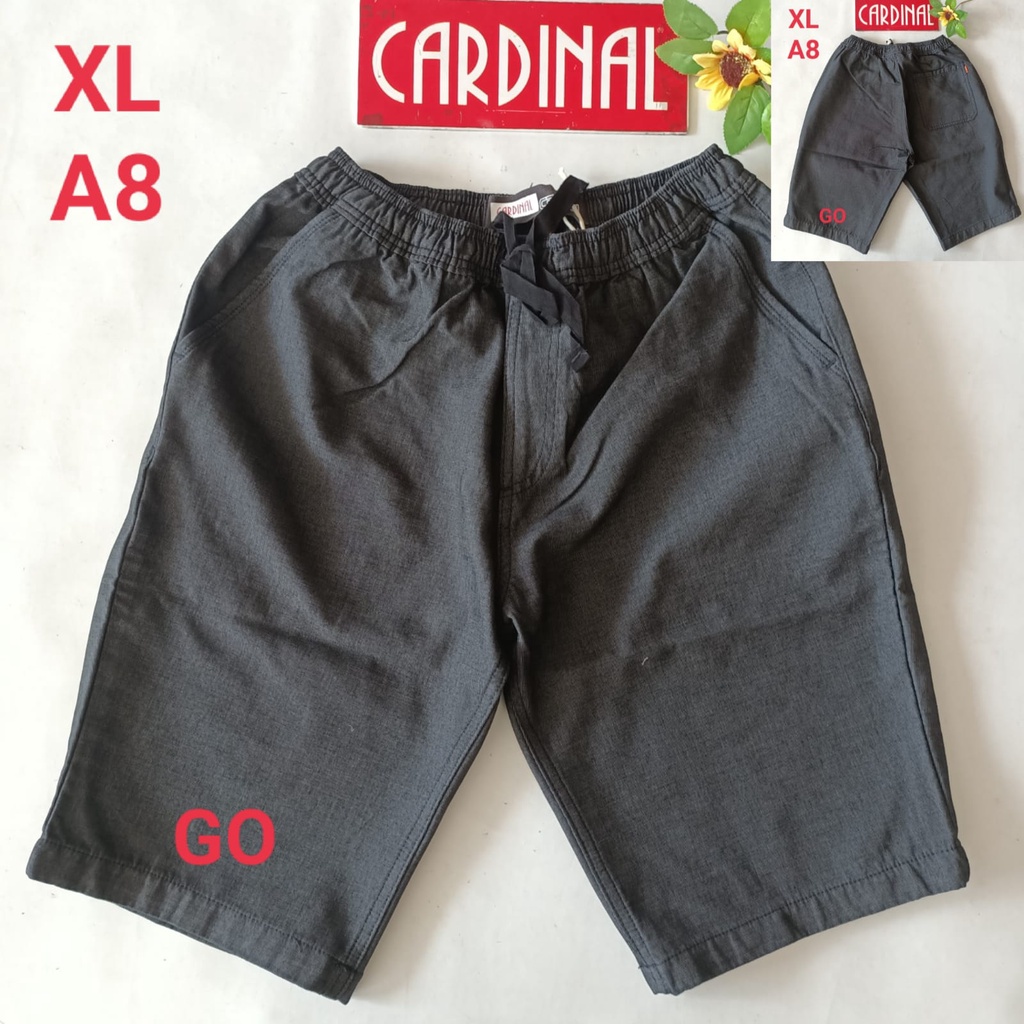 gof CARDINAL CELANA PENDEK KARET KOLOR Katun Casual Soft Jeans Murah Original