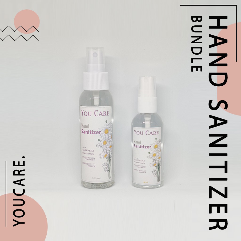 HAND SANITIZER 100 ML dan 60 ML (PAKET) SPRAY MURAH