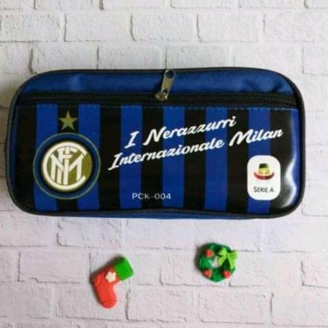Tempat Pensil / Pencil Case / Tepak Kain Team Sepak  Bola-Inter Milan