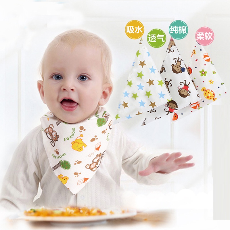 Celemek bayi/Celemek makan bayi /Bib bayi/Slabber Segitiga Bayi/Celemek Makan Bayi (B5)