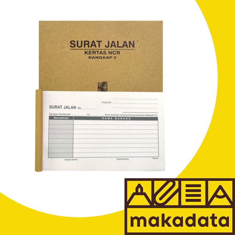 

SURAT JALAN 1/4 FOLIO 2 RANGKAP 25 LEMBAR KURNIA MURAH