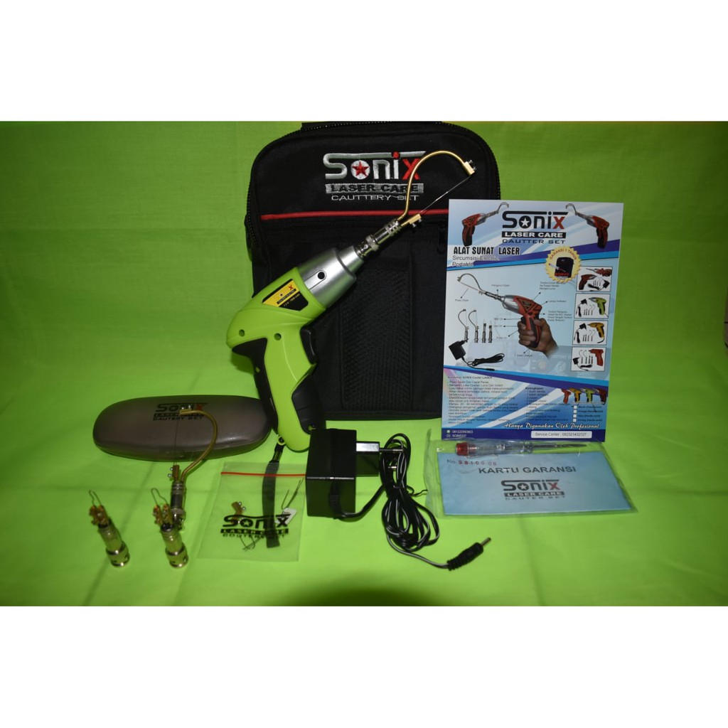Alat sunat laser sonix cauter modern hijau bergaransi