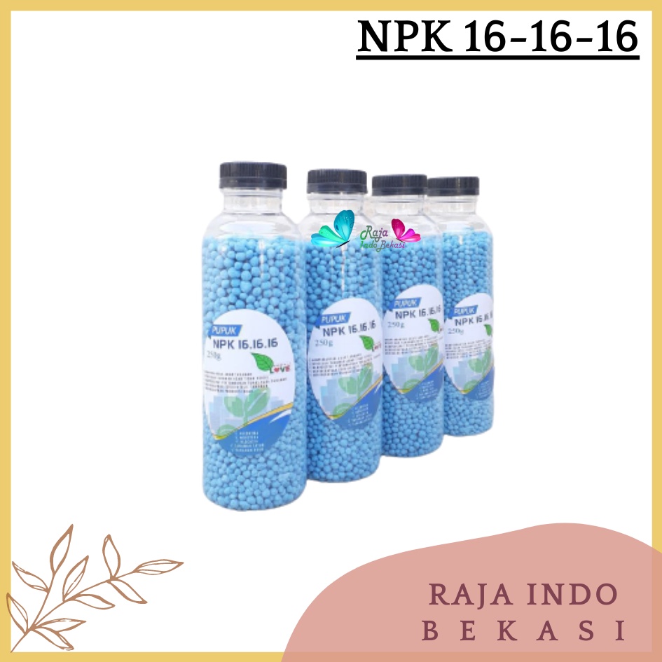 Pupuk NPK Mutiara / Prima 161616 Botol 250 Gr Nutrisi Pertumbuhan Benih Tanaman Sayuran Bibit &amp; Buah