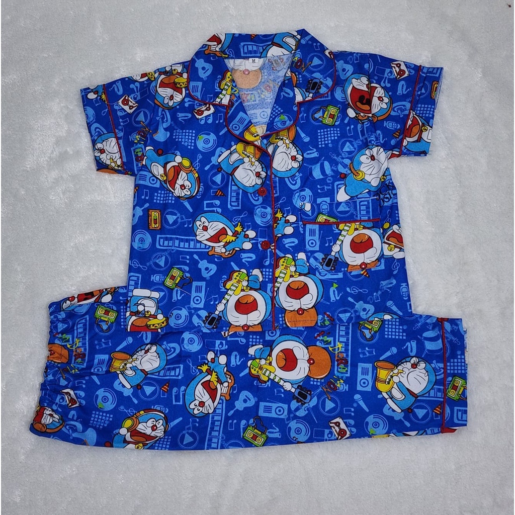 Piyama Baju Tidur Anak Doraemon usia 1-6 Tahun