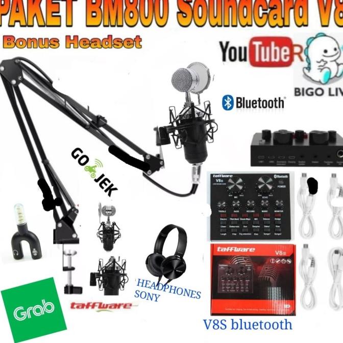Paket mic condenser BM-8000 komplit karaoke / smule