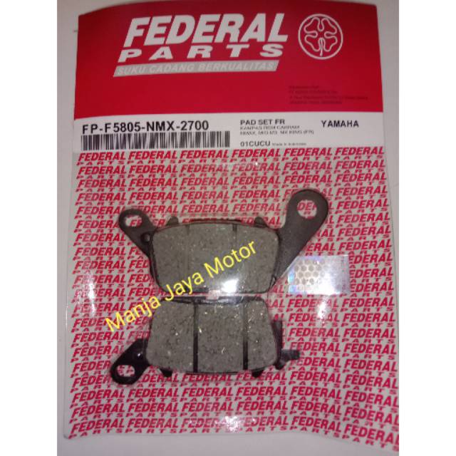 Kampas rem/dispad depan For N-max/Aerox/mx-king/mio M3/Z/S/X-ride 125 cc federal parts