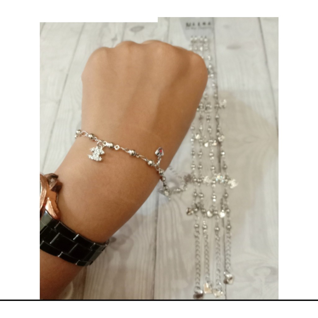 Gelang premium silverr  gelang rantai fashion Anti karat Tokopelanginicer