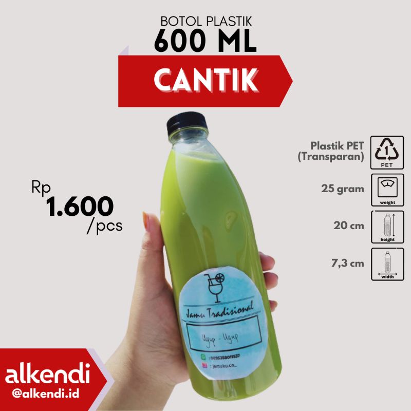 BOTOL CANTIK 600 ML