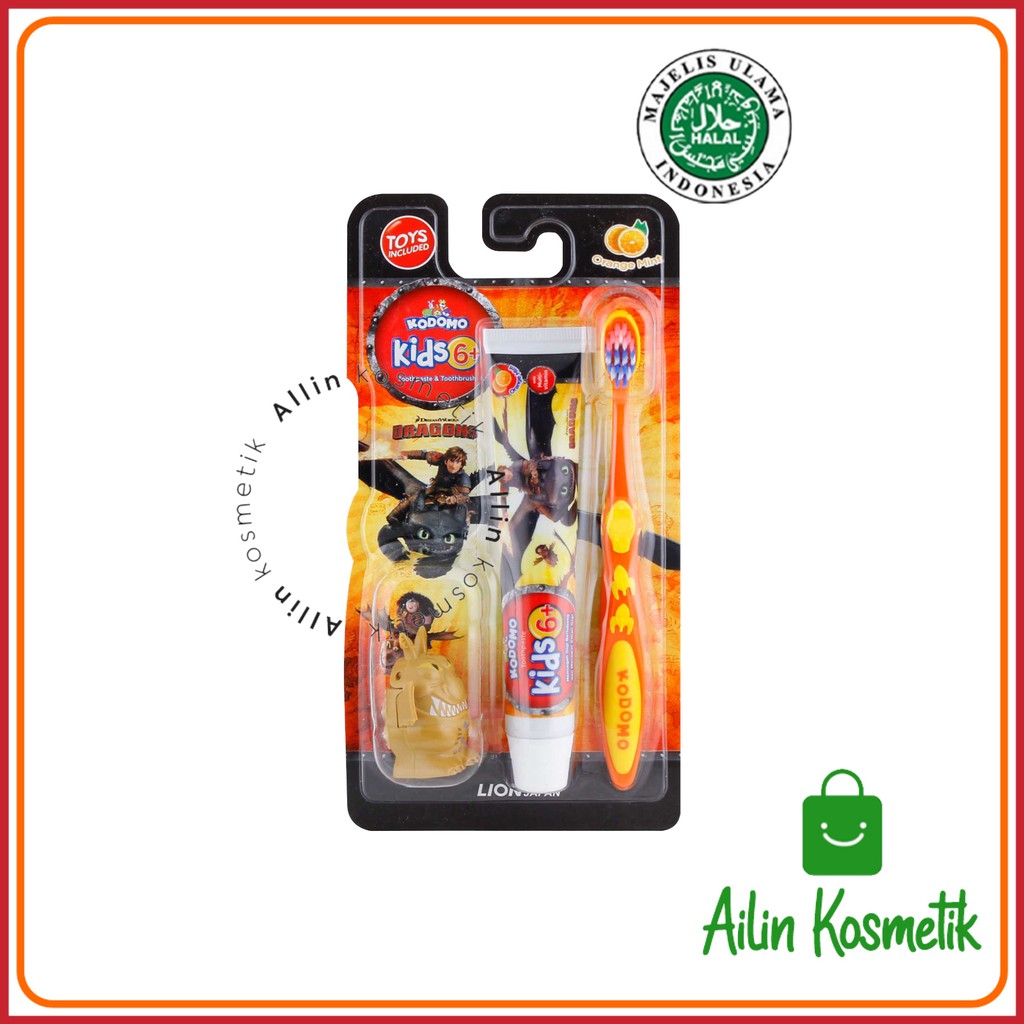 KODOMO Toothbrush + Toothpaste 2in1 Pro Kids 6+ ORIGINAL / Odol Pasta Gigi by AILIN