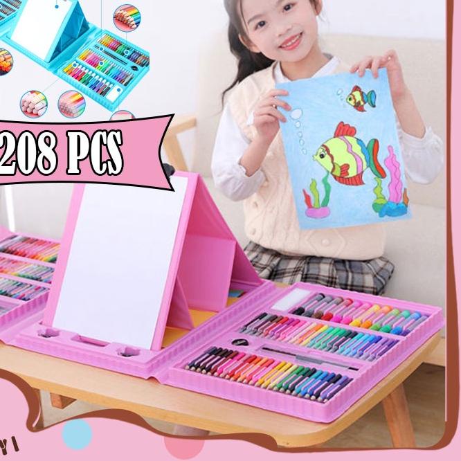 

Ready Banyak IMomBayi Crayon Set 208pcs / Krayon Mewarnai Anak 208pcs / Pensil Warna Set 208pcs FG3#