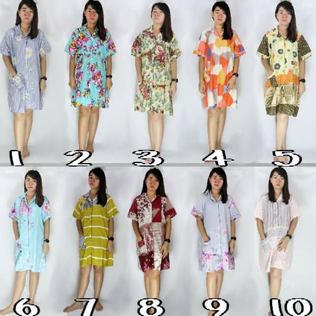 Termurah daster jumbo satin apple