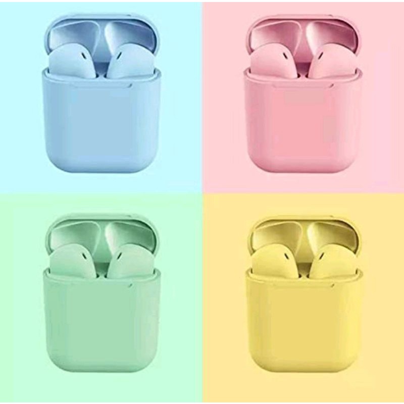 HEADSET BLUETOOTH TWS INPODS I12 MACARON EARPHONE-2