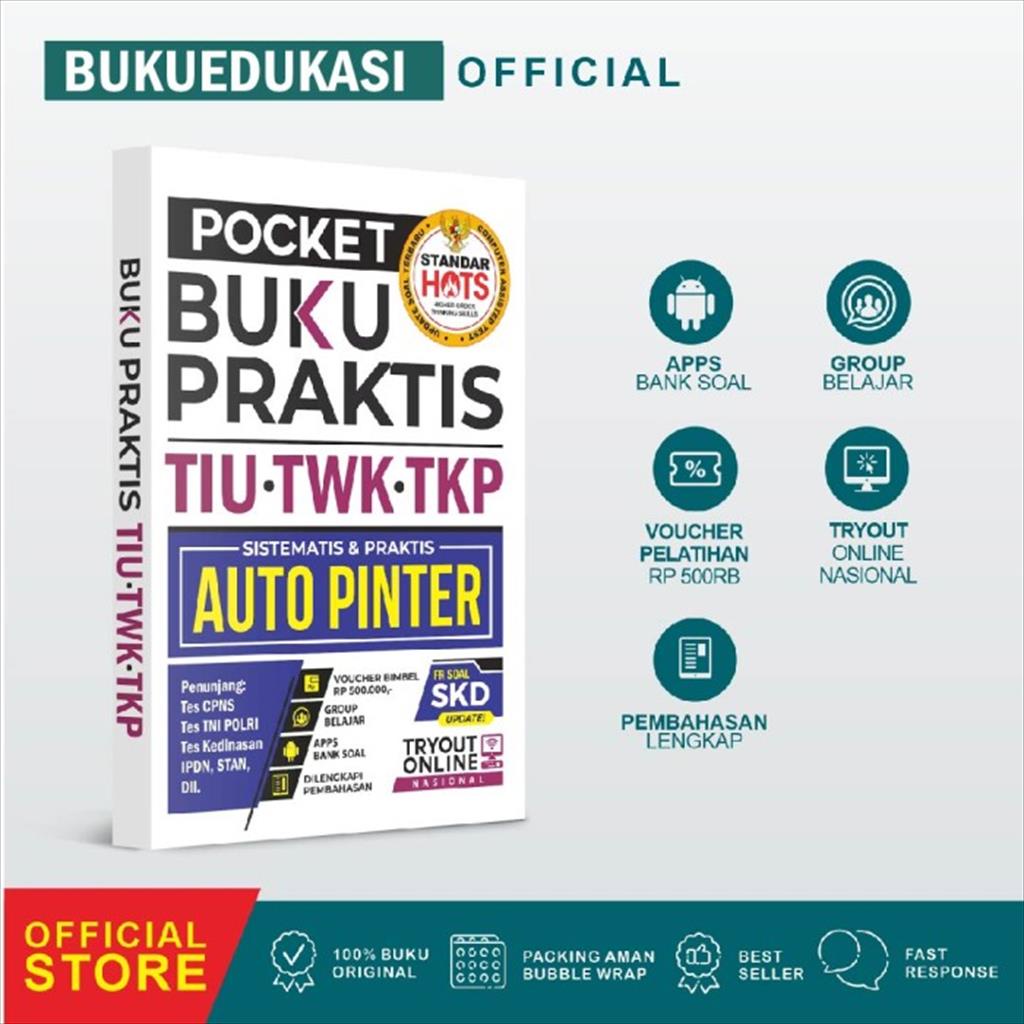 BUKU PENUNJANG TES CPNS, STAN , KEDINASAN, IPDN DAN TNI POLRI 2022 POCKET TIU TWK TKP