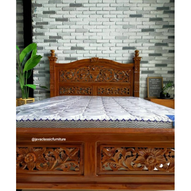 TEMPAT TIDUR DIPAN RAHWANA UKIR FULL UKIRAN RANJANG KAYU DIVAN JATI MINIMALIS KAKI TEBAL DAN KOKOH UNTUK KAMAR TIDUR ANAK BISA CUSTOM NO 1 2 3 UKURAN 120 160 180 JEPARA-4