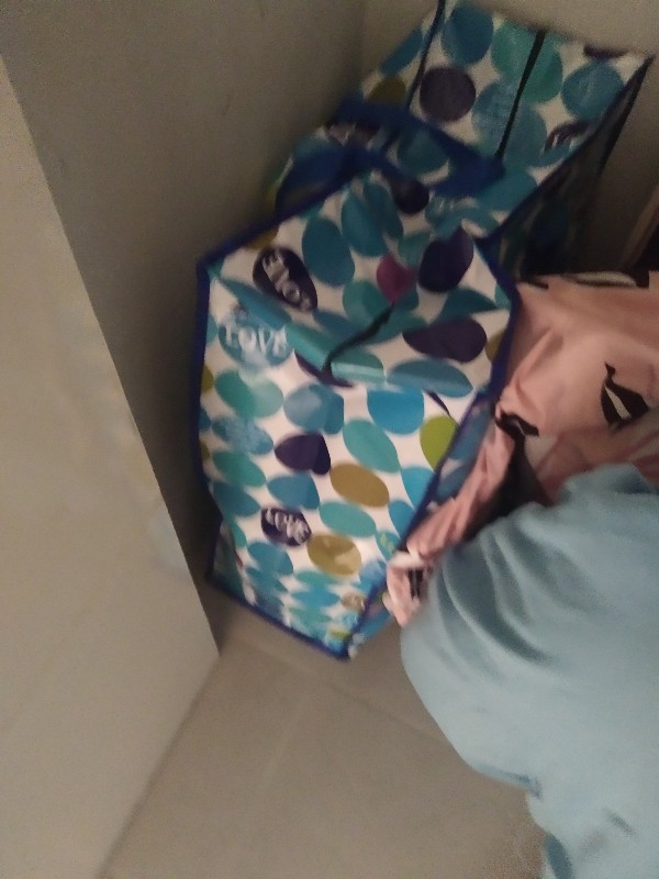 Tas Tenteng Plastik Terpal Karung Ukuran M 50 X 60 Cm. Tas Karung Sedang  Laundry Baju