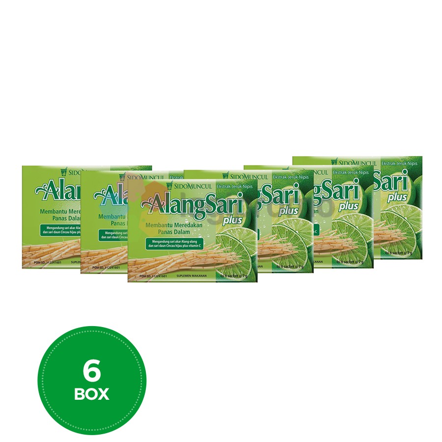 

Sido Muncul AlangSari Plus Jeruk Nipis 6 Sachet Obat Radang Tenggorokan Alami - 6 Box