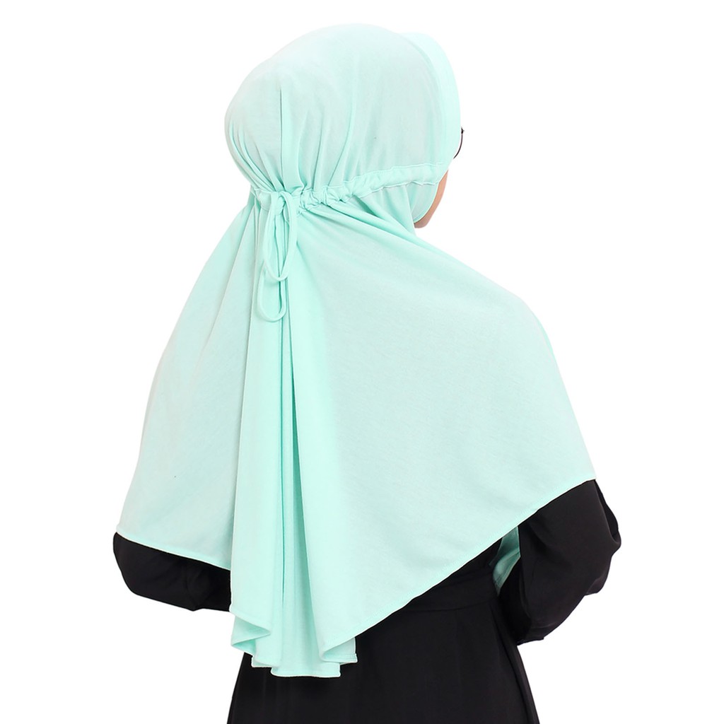 SALE ...  Jilbab Instan Serut - Hijab Santai Homestatis Size - Khimar Instan Kaos