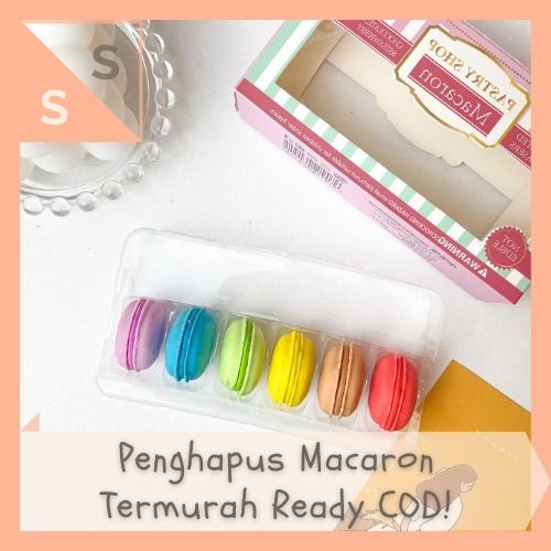 

[simplyshop] Penghapus Karet 3D Kue Biskuit Macaron Pastel Cake / Butter Makaron Rubber Eraser Miniature Mini Lucu Mainan Alat Tulis Anak