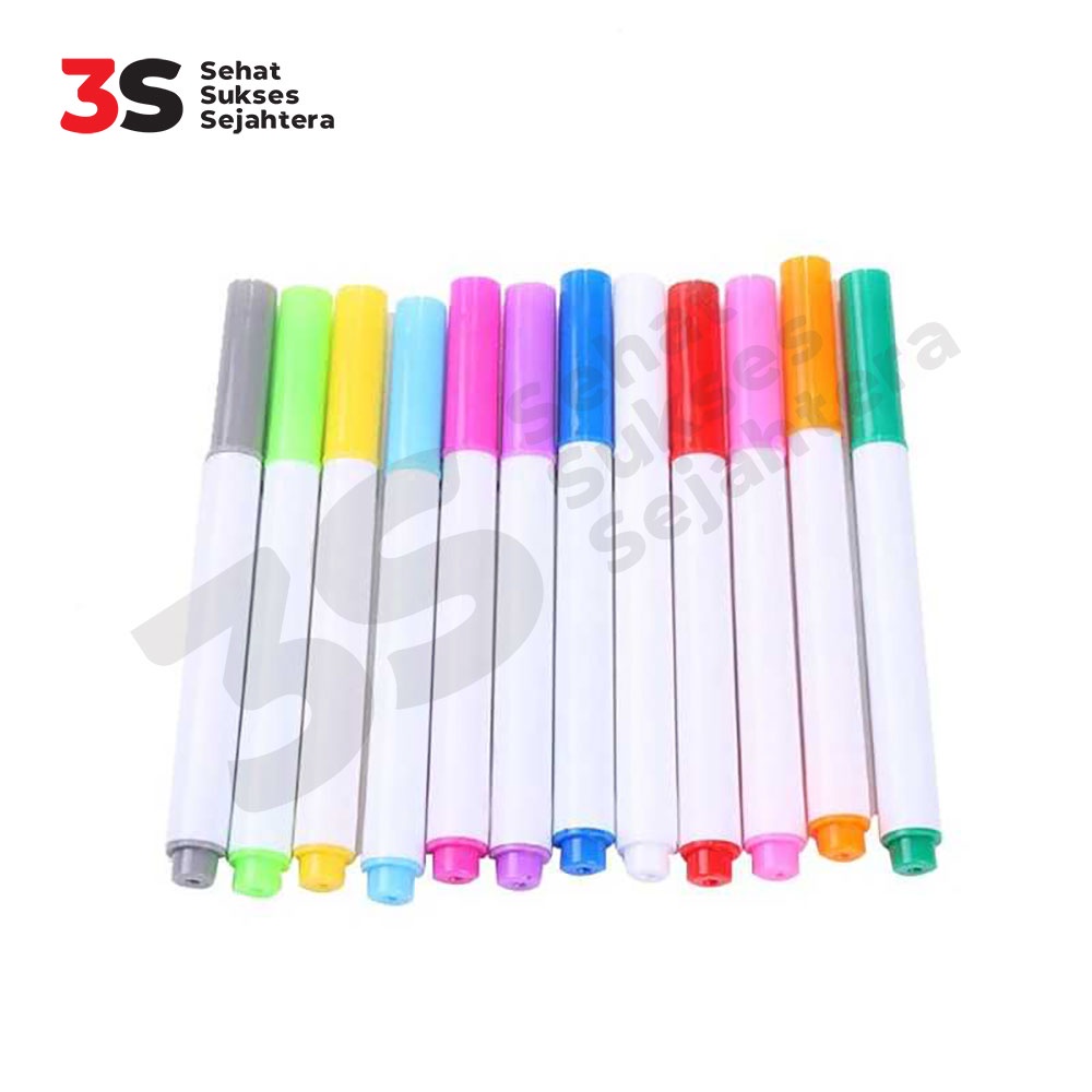 

JFactory Kapur Liquid Chalk Erasable Pen Papan Tulis 12PCS