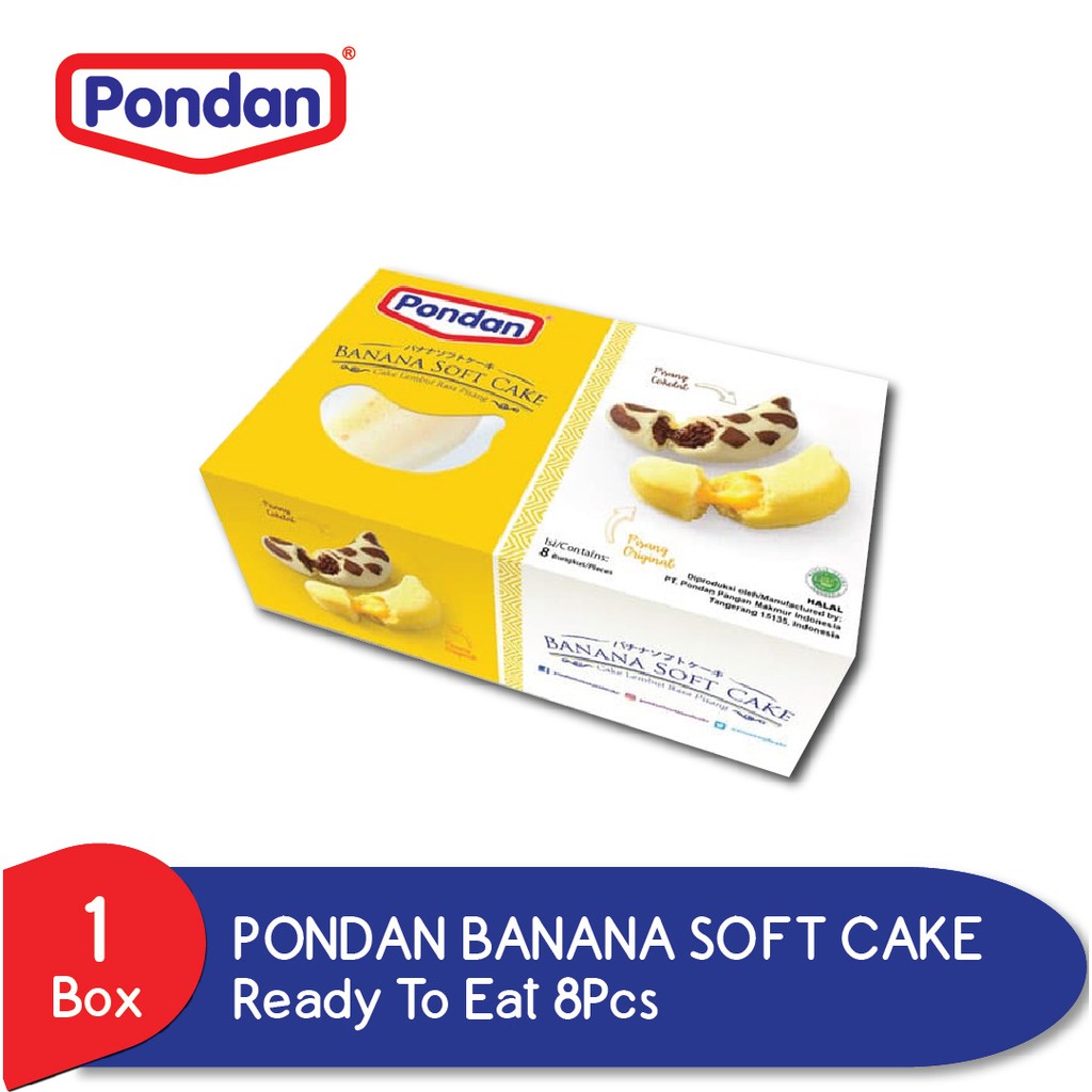 

Pondan Banana Soft Cake