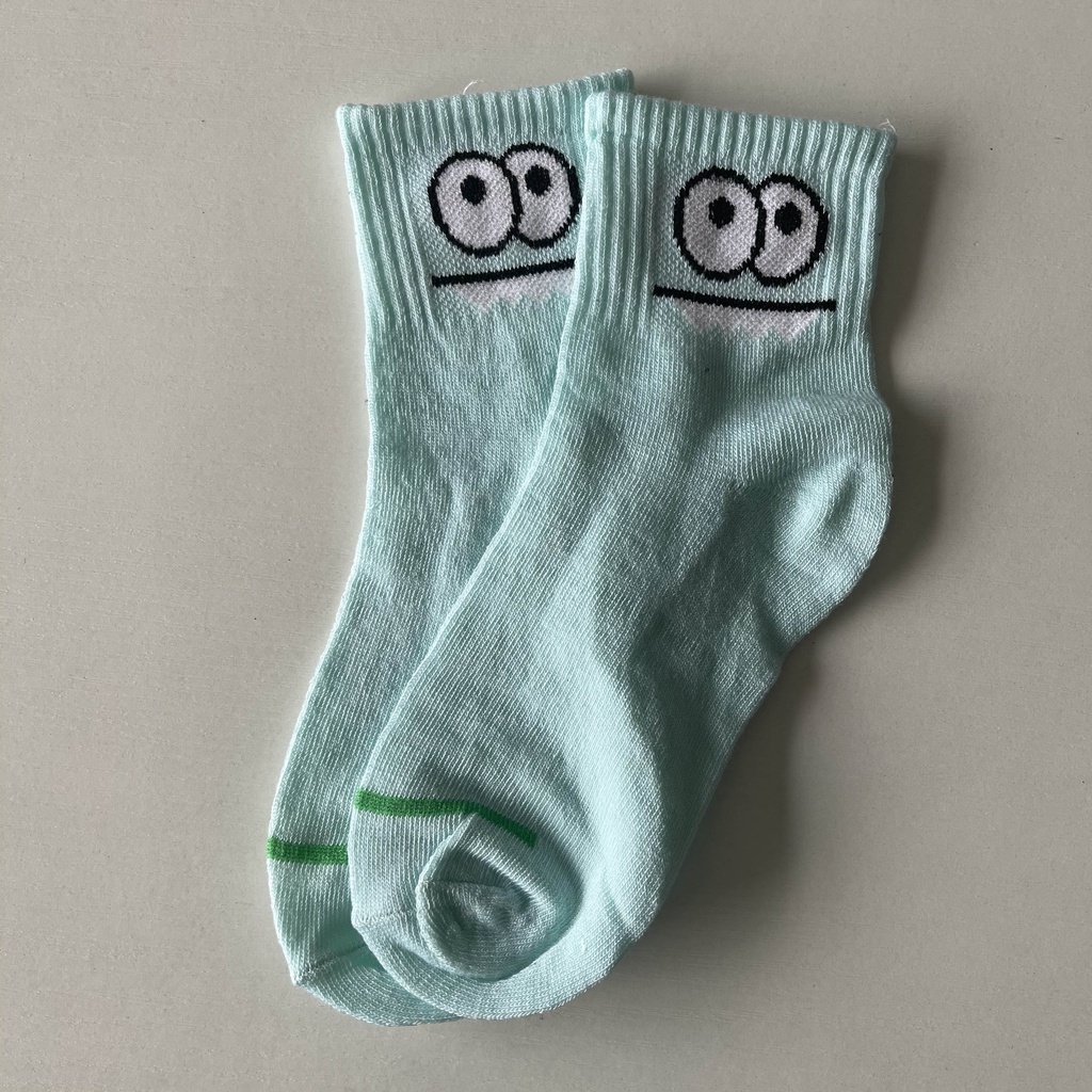 【WR】Japanese Ghost Style kaos kaki wanita import kaoskaki socks sepatu-biru