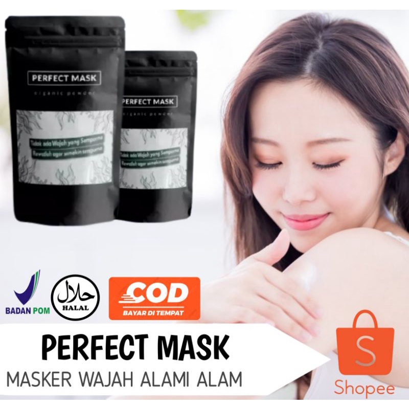 PERFECT MASK ORIGINAL | Hilangkan Jerawat, Bekas Jerawat, Komedo, Atasi muka Kering & Berminyak, Mas