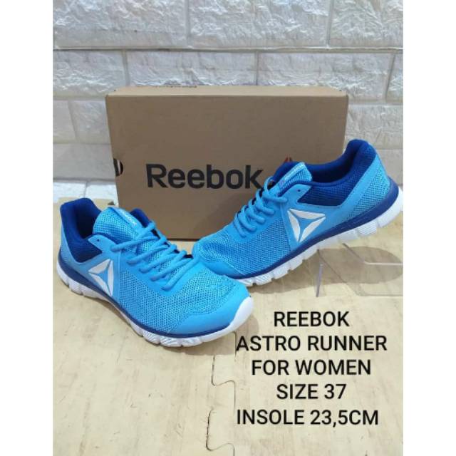 Sepatu sneakers cewek REEBOK ASTRO  BLUE 100% ORIGINAL