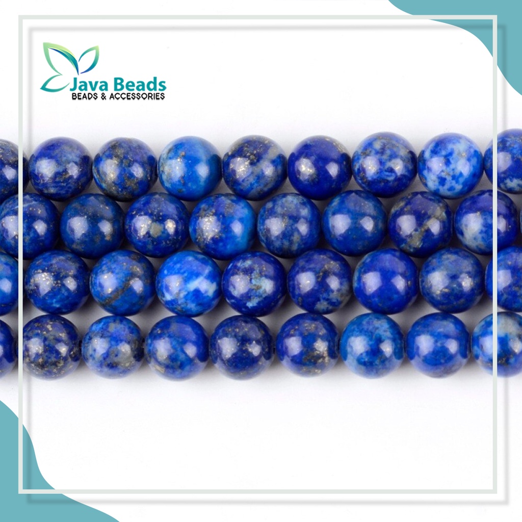 Manik Batu Alam Lapiz Lazuli 6mm 8mm 10mm