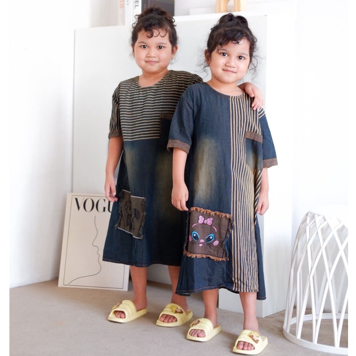 DENIM DRESS KIDS // DRESS JEANS ANAK