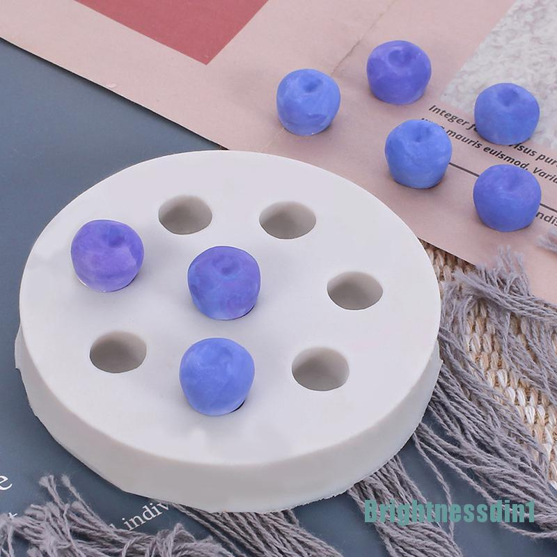 Cetakan Kue Bentuk Raspberry Blueberry 3D 1 In 1 Bahan Silikon Untuk Dekorasi