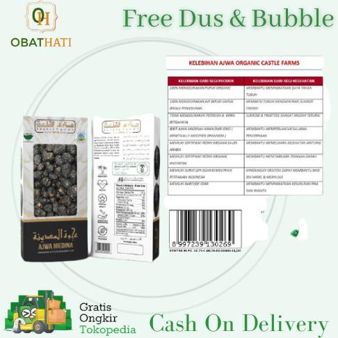 

SALE Kurma Ajwa 500 Gram Organik Aliyah Castle Farm Organic Asli Kurma nabi/KURMA 1KG/KURMA BARARI/KURMA RUTHOB/KURMA BAM/KURMA PALM FRUIT/KURMA TANGKAI/KURMA AZWA/KURMA SUKKARI/KURMA SAFAWI/KURMA TUNISIA/KURMA MUDA KUNING/KURMA MUDA HIJAU/KURMA