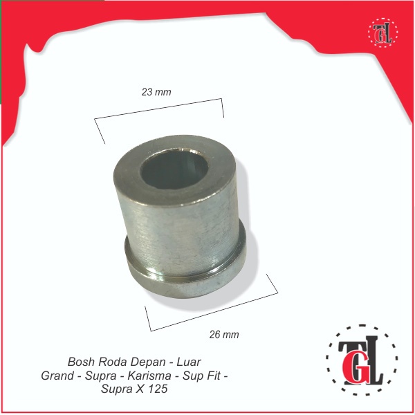 Bosh Roda Depan - Luar Grand - Supra - Karisma - Sup Fit - Supra X 125