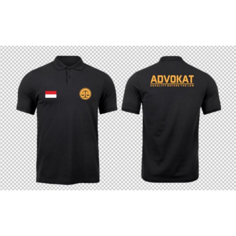 KAOS ADVOKAT KAOS KERAH LAWYER KAOS POLO COTTO LAWYER ADVOKAT FULL BORDIR.