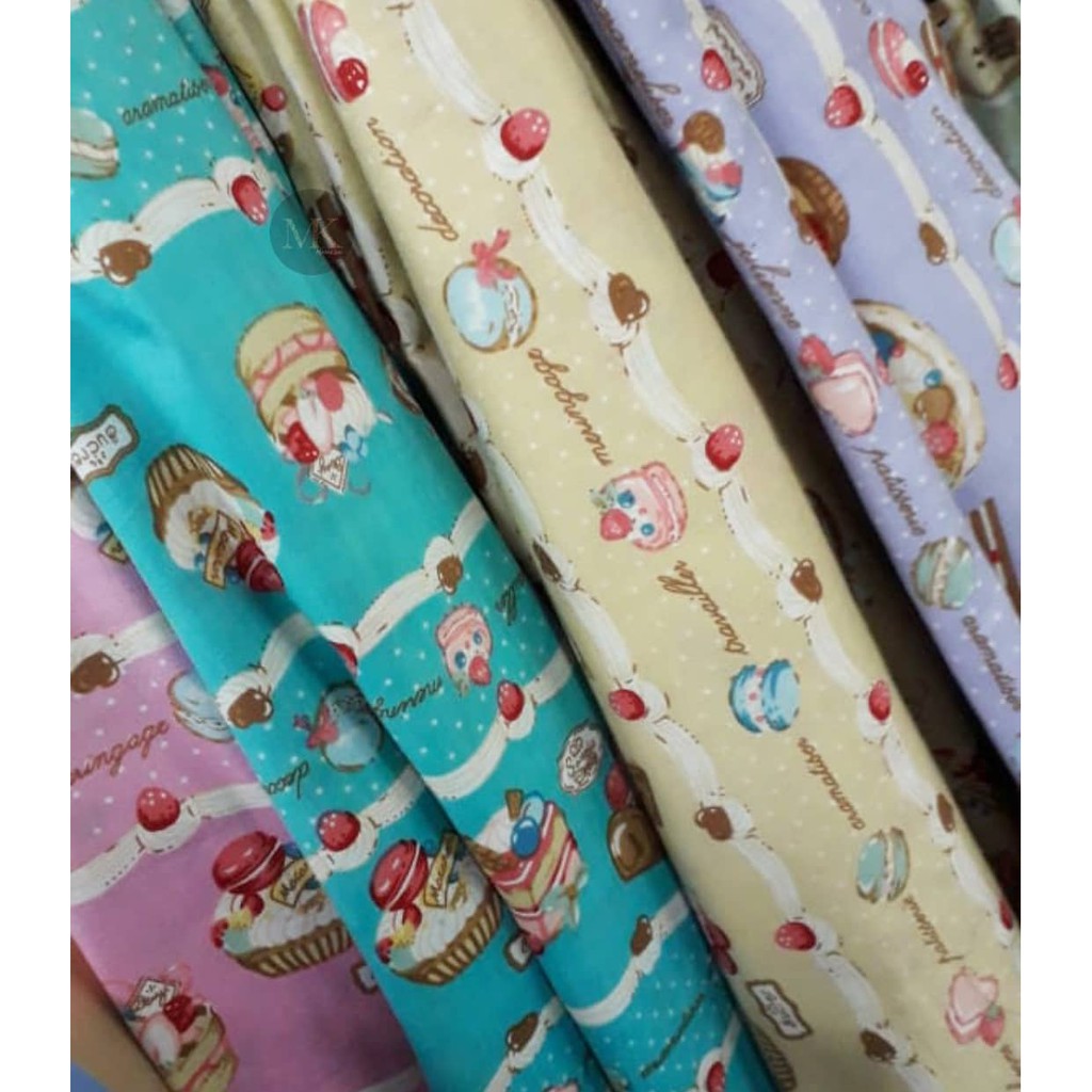 Katun Jepang Motif Anak Cupcake