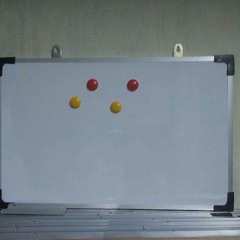 

[KODE GVAO8] White Board Magnet Uk. 80x120 cm