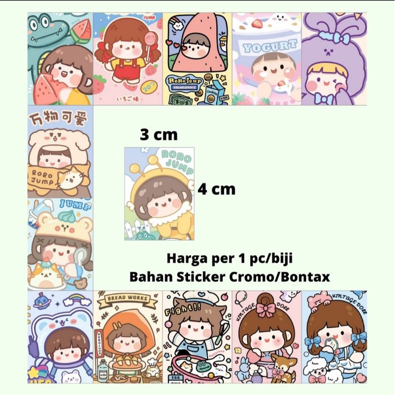 

Cute Sticker Seal Packaging Kawaii Kartun Korea Kpop