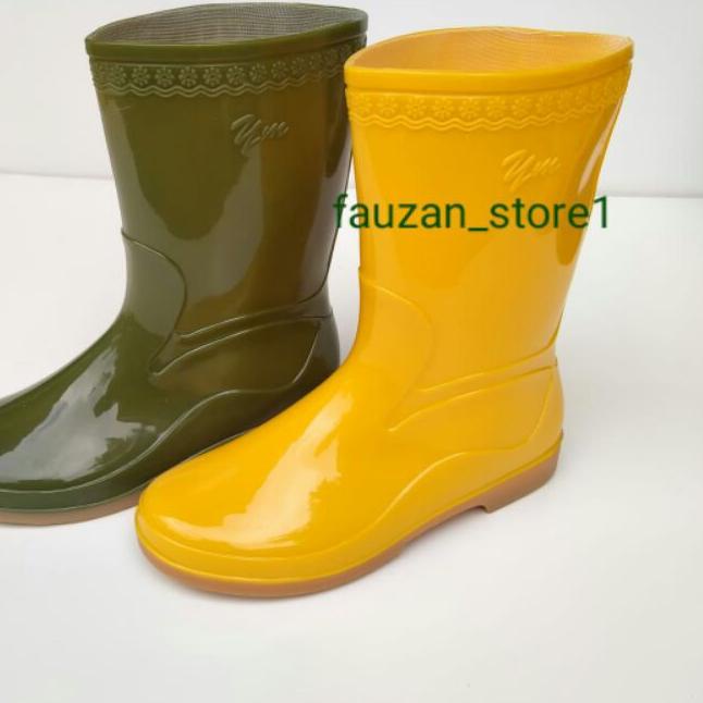 ➩ Sepatu Boots Wanita Sepatu Boot Karet Anti Air Yumeida YM-2 ✲