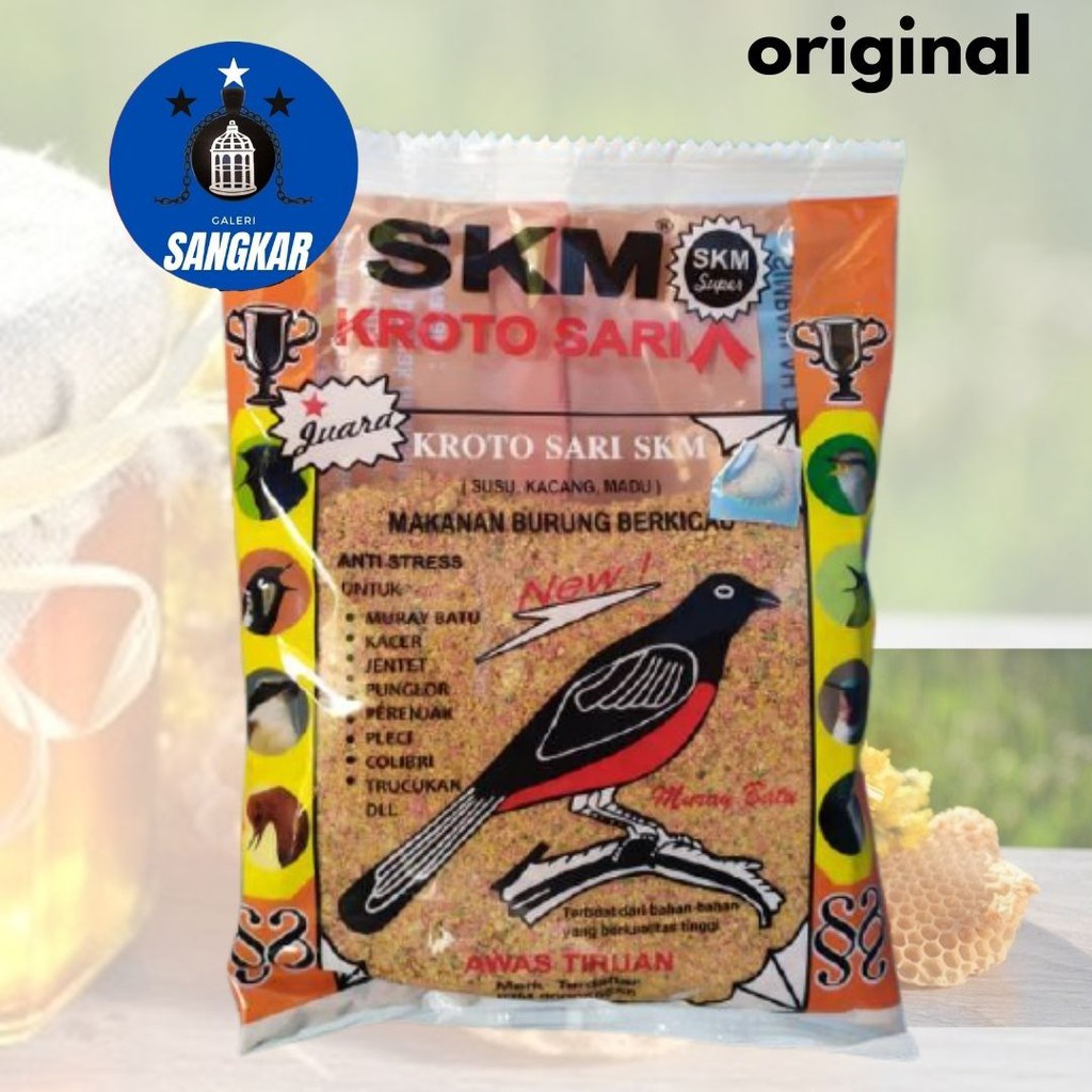 PAKAN BURUNG SKM SARI KROTO VOER PUR PAKAN BURUNG MURAI KACER PENTET