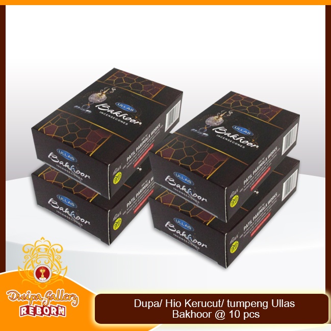 Dupa Hio Wangi Ullas Kerucut Cone Incense Bakhoor 10pcs