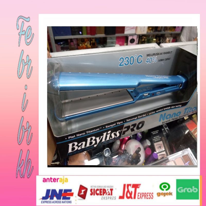 Catok rambut profesional Babyliss pro nano titanium 230°
