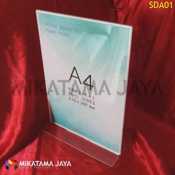 

((READY COD)) Tempat Brosur Akrilik Acrylic A4 PROMOKode 3822