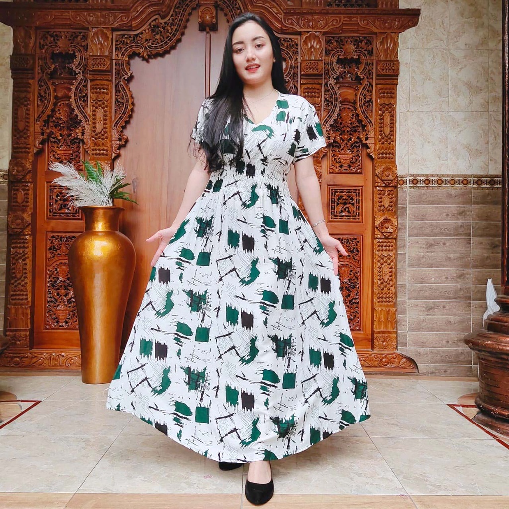 DASTER MOZA PRINT | BALI LONGDRESS-AKITA ARMY