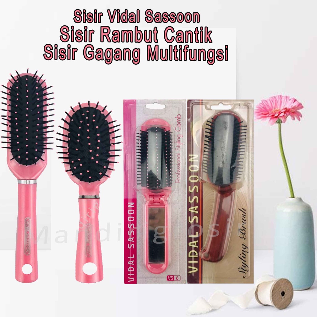 Sisir Cantik * Sisir Vidal Sassoon * Sisir Rambut * Multifungsi