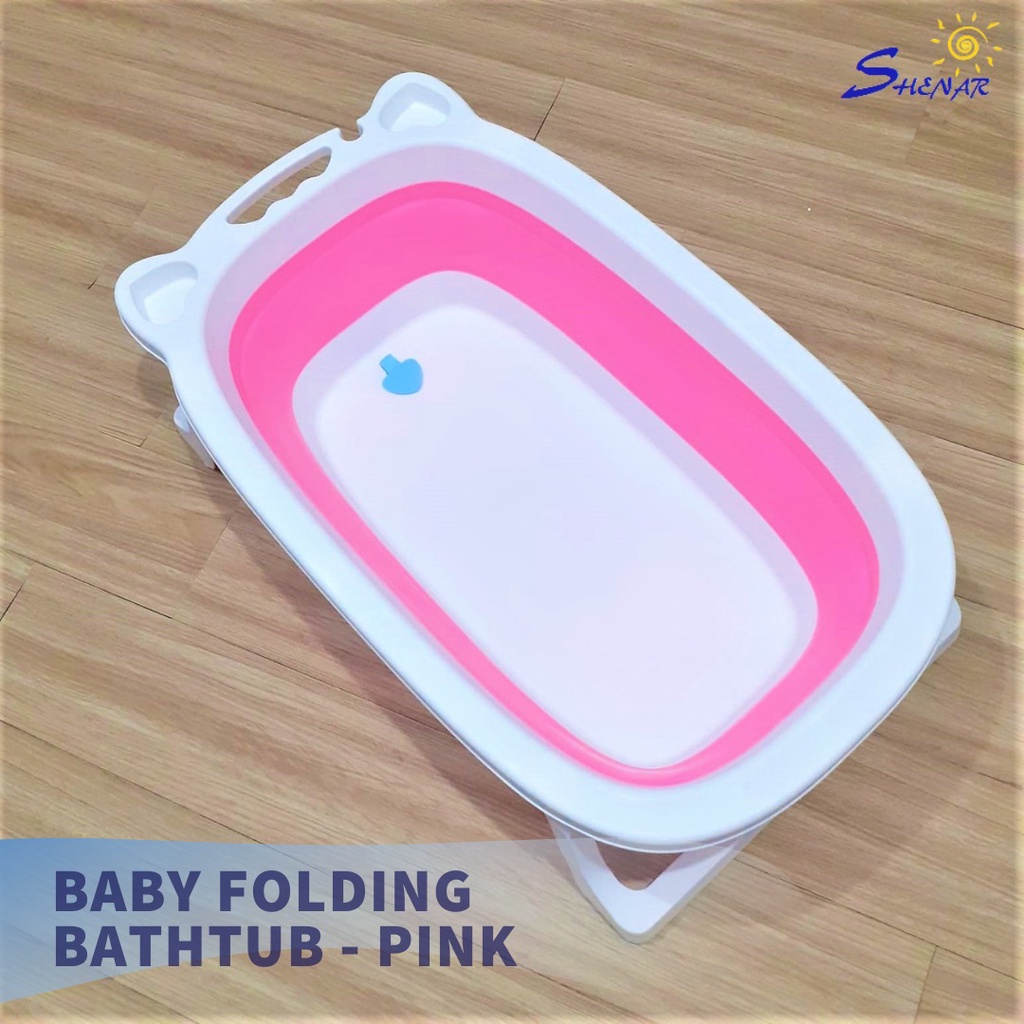 BAK MANDI BAYI LIPAT FOLDABLE BAHAN SILICON BATHTUB PORTABLE TEMPAT MANDI BAYI TERBARU